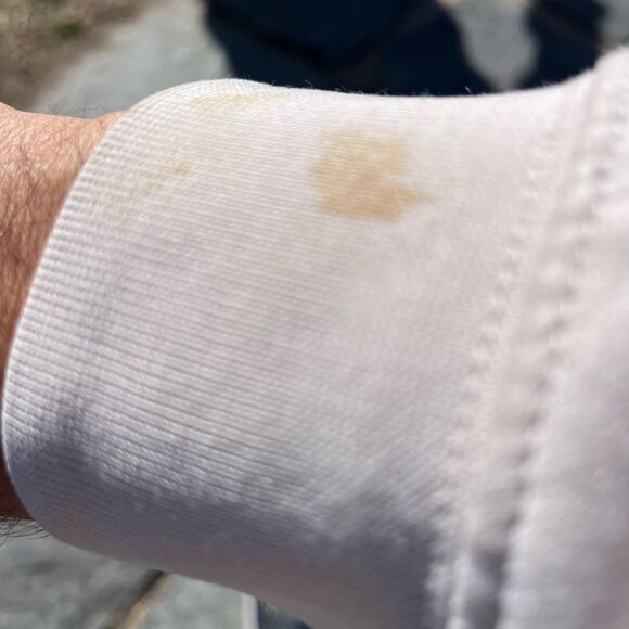 Nike Pale Beige w/ purple Taupe Tan Fleece Hooded Hoodie Sweatshirt Sweater L - Picture 10 of 10